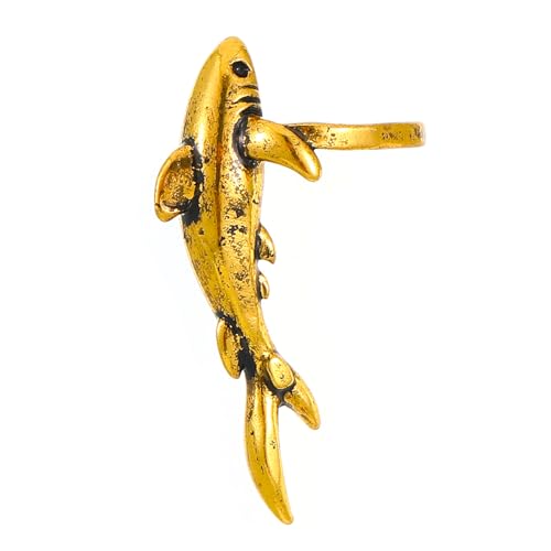 Novelty Fishes Designs Ohrmanschette Accessoire Mode Forward Fishes Manschettenkupper Für Komfort Und Langfristige Verschleiß Modischer Clip von Oxxggkao