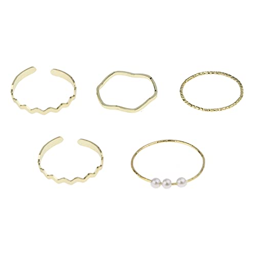 Oxxggkao 5 Stücke Set Gold Kristallgelenk Finger Ringe Herzstapel Ringe Für Frauen Und Mädchen Schmuck Oxxggkao 5 Stücke Set Gold Kristallgelenk Finger Ringe Herzstapel Ringe Für Frauen Und Mädchen Schmuck von Oxxggkao