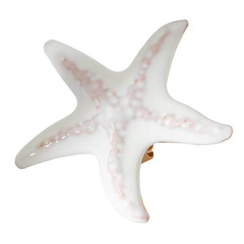 Oxxggkao Auffällige Fangen Blumförmige Ringe Mit Großen Perlen Sea Star Statement Finger Ringe Mode Übertriebenen Schmuck Für Frauen Sternenfisch Statement von Oxxggkao