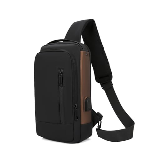 Oxxggkao Brusttasche, Passwortschutz, modische Umhängetasche, Rucksack, Nylon, Herren, Reise-Crossbody-Tasche für Herren, Schwarz , One Size Oxxggkao Brusttasche, Passwortschutz, modische Umhängetasche, Rucksack, Nylon, Herren, Reise-Crossbody-Tasche für Herren, Schwarz , One Size von Oxxggkao