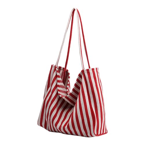 Oxxggkao Canvas-Tasche mit großer Kapazität für Damen, leicht und praktisch, lässige Schultertasche zum Einkaufen oder Reisen, bequeme Schultertasche von Oxxggkao