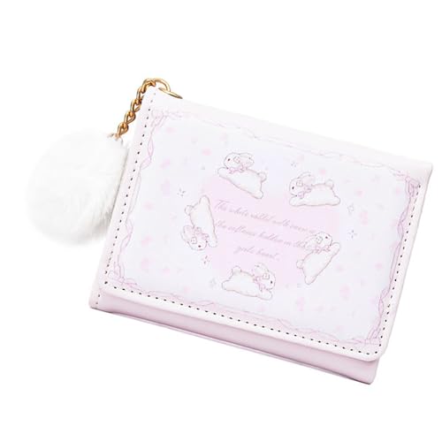 Oxxggkao Cartoon Kaninchen Brieftasche Koreanische Stile Kurz Geldbörse Kartuelle PU Ledermünze Trifold Mit Triufold Schöne Kurzpu Lederwechsel Kaninchen Hülle von Oxxggkao