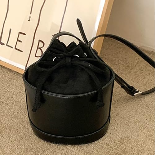 Oxxggkao Damen Draw String Umhängetasche Casual Handtasche Mit Verstellbarem Gurt Crossbody Geldbörse Satchel Für Vielseitige Styling Frauen Geldbeutel von Oxxggkao