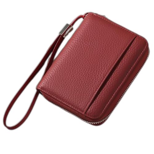 Oxxggkao Damen Kunstleder Kreditkartenhalter Geldbeutel Mit Reißverschluss Mehreren Fachkartenschlitzen Münztasche Kurzer Brieftasche Münzbrieftasche Mit Mehreren Fächern von Oxxggkao