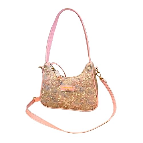 Oxxggkao Damen-Umhängetasche, Unterarm-Tragetasche, Umhängetasche, kleine Clutch, Handtasche, abnehmbarer, verstellbarer Riemen, Segeltuch, für Damen und Herren, mit Reißverschluss und Taschen, für von Oxxggkao