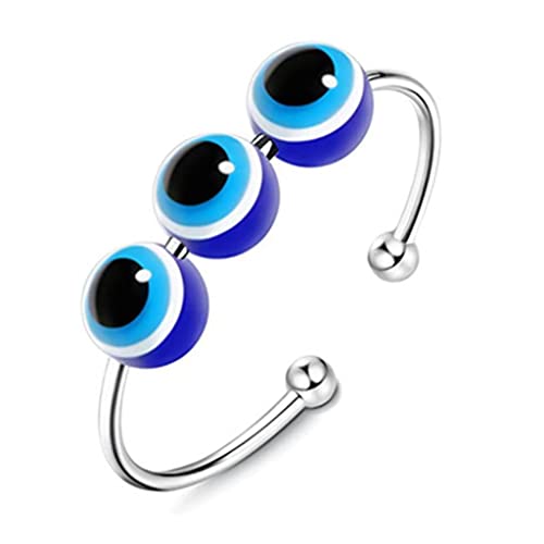 Oxxggkao Devil's Eye Rotatierende Angst Einstellbare Ringkupferbeschichtung Druck Relief Perlen Geschenk Für Frauen Männer Perlen Zappel Ringe Oxxggkao Devil's Eye Rotatierende Angst Einstellbare Ringkupferbeschichtung Druck Relief Perlen Geschenk Für Frauen Männer Perlen Zappel Ringe von Oxxggkao