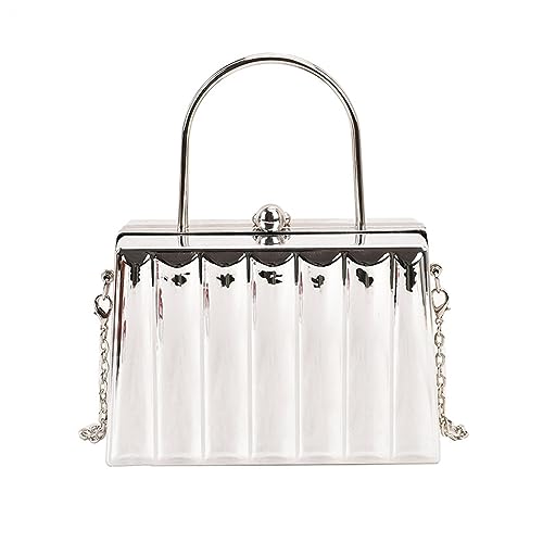 Oxxggkao Einfache Kupplungsversuche Acryl Party Geldbörse Mode Umschlag Handtasche Abendkupplungsbeutel Hochzeit Party Schulter Mode Square Box Schulter Acryl Crossbody Einzigartige Handtasche von Oxxggkao