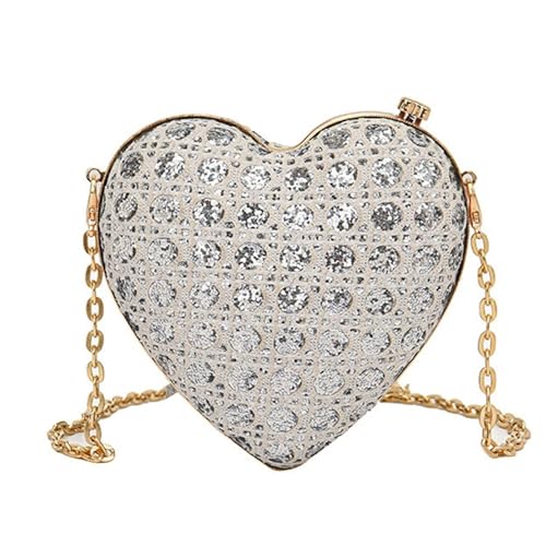 Oxxggkao Elegantlove Geformte Abendbeutel Crossbody Clutch Sparkling Schulter Für Stilvolle Trendige Einzelne Schulter von Oxxggkao