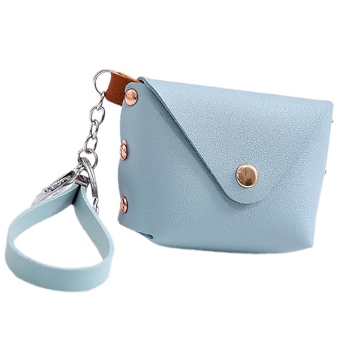 Oxxggkao Kleine Armbandbeutel Tragbarer Schlüsselhalter Compact PU Leder Schlüsselbund Brieftasche Für Frauen Zum Einkaufen Und Reisen Kleine Süße Tasche von Oxxggkao