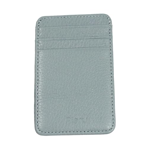Oxxggkao Kreditkartenetui aus PU-Leder, Litschi-Textur, mehrere Fächer, für Damen und Herren, hellblau, Mass Beauty Oxxggkao Kreditkartenetui aus PU-Leder, Litschi-Textur, mehrere Fächer, für Damen und Herren, hellblau, Mass Beauty von Oxxggkao