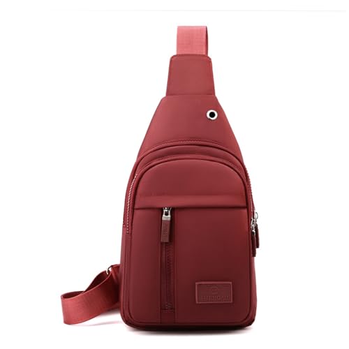 Oxxggkao Leichte Brusttasche, stilvolle Crossbody-Tasche für Damen und Herren, für Reisen und Outdoor-Aktivitäten, stilvolle und funktionale Tasche, D, One Size von Oxxggkao