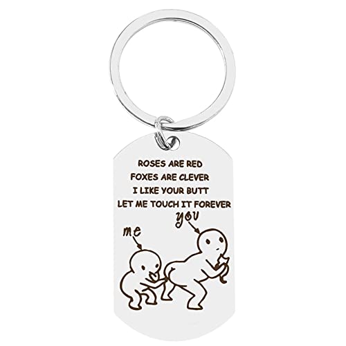 Oxxggkao Lustige Schlüsselbundgeschenke Für Ihn Und Ihren Frechen Valentinstag Freund Freundin Freundin Geburtstag Ehemann Ich Ihren Hintern Lustiger Paar Valentinstag von Oxxggkao
