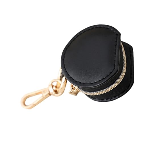 Oxxggkao Miniatur-Schmuck-Aufbewahrungsbehälter, Schlüsselanhänger-Halter, wasserdichte PU-Leder-Tasche für Eheringe, Halsketten, Ohrringe, PU-Leder, Schmuck-Organizer von Oxxggkao