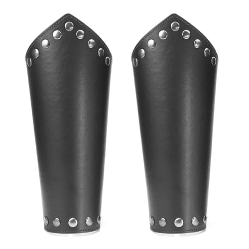 Oxxggkao Mittelalter Arm Guards Bracer Verstellbares Kunstleder Armband Mittelalterlicher Bracers Wache Für Historische Drama Perlen Armbänder Für Männer von Oxxggkao