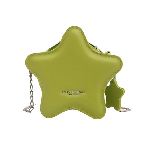 Oxxggkao Mode Sternform Kleine Crossbody Tasche Für Frauen In PU Leder Umhängetaschen Mit Kette Für Reisen Und Einkaufen Kleine Geldbörse von Oxxggkao