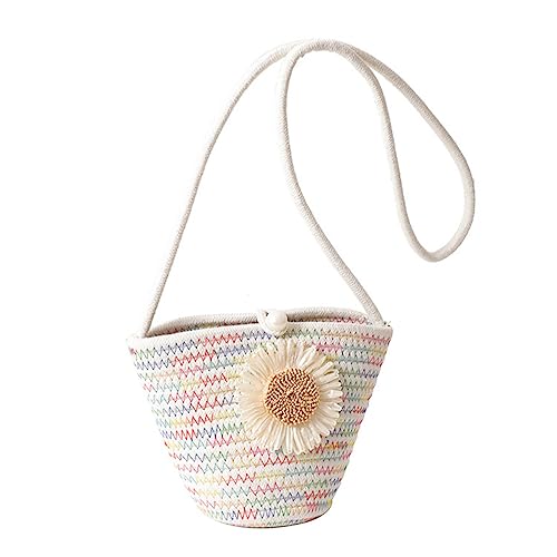 Oxxggkao Mode Stroh Gewebte Tasche Stroh Weave Eimer Taschen Crossbody Rattan Summerbeach Schultergeschenk Für Frauen Mädchen Urlaub Tasche von Oxxggkao