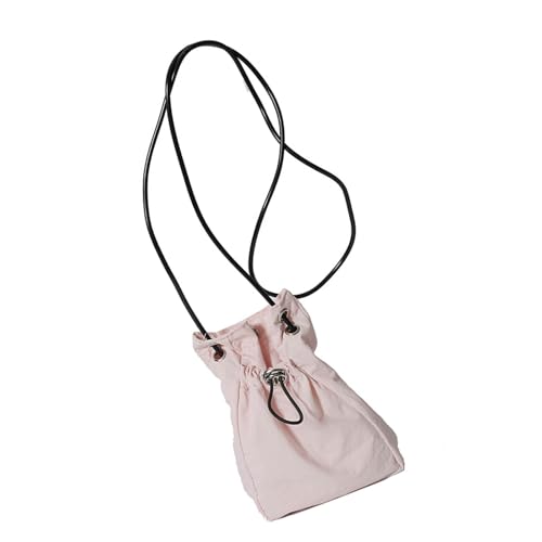 Oxxggkao Modisch Wasserfeste Kleine Umhängetasche Lässige Falten Kordel Telefonbeutel Crossbody Geldbörse Für Einkaufsarbeit Kleine Kordelzugbeutel von Oxxggkao
