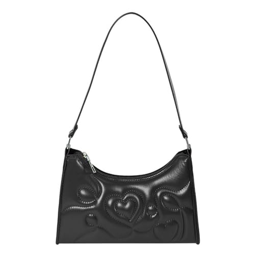 Oxxggkao Modische Schultertasche für Damen, geeignet für den täglichen Gebrauch und auf Reisen, Schwarz , One Size von Oxxggkao