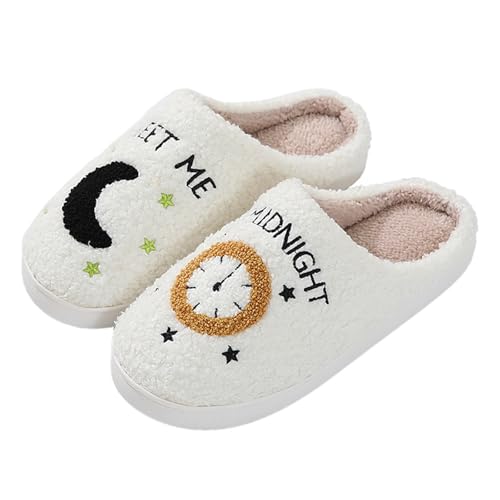 Oxxggkao Neuheit Lustige Hausschuhe Weiche Fuzzy Monduhr Nicht Slip Innen Freien Für Frauen Männer Hausschuhe Haus Home Shoes Schuhe Oxxggkao Neuheit Lustige Hausschuhe Weiche Fuzzy Monduhr Nicht Slip Innen Freien Für Frauen Männer Hausschuhe Haus Home Shoes Schuhe von Oxxggkao