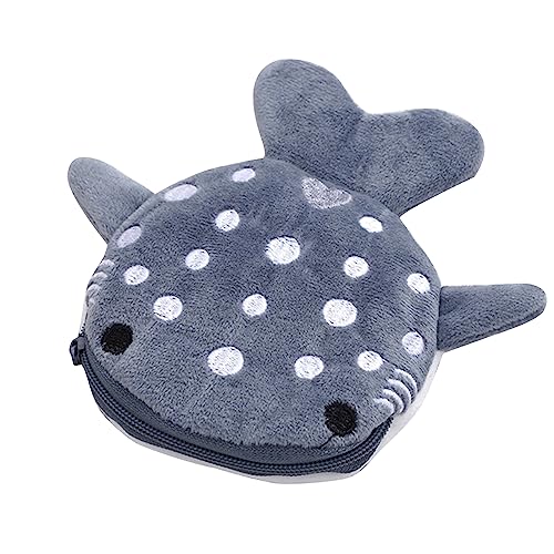 Oxxggkao Niedliche Plüschhai Formmünze Für Frauenwalform Reißverschluss Brieftasche Perfekt Für Veränderung Schlüssel Und Kopfhörer Frauenwechsel Geldbörse von Oxxggkao