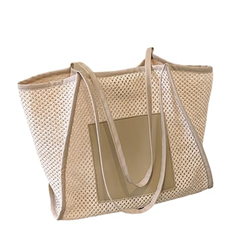 Oxxggkao Praktische Strandtasche Für Frauen Mit Geräumiger Netzhandtasche Perfekt Für Reiseinkäufe Und Tage Großer Freizeitreisepool von Oxxggkao