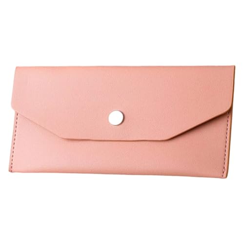 Oxxggkao Professioneller Geldumschlag, Leder, Geldbeutel, Kartenetui, Geldhalter, Business-Organizer für das tägliche Budgetierung, kompakt, reisefreundlicher Halter, Pinkk von Oxxggkao