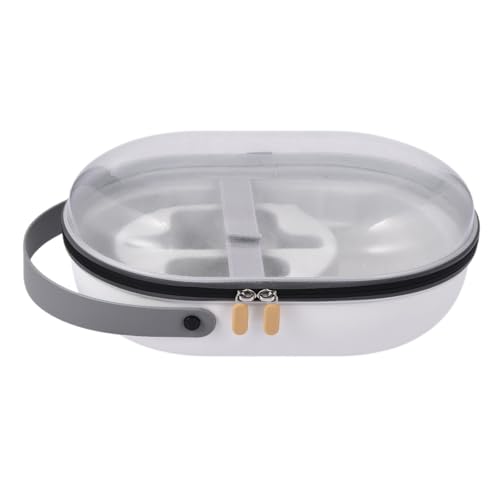 Oxxggkao Reiseetui für Virtual-Reality-Brillen, Zubehör, harte Aufbewahrungstasche mit Riemen, Karbonfaser-Design, Transparente Farbe Oxxggkao Reiseetui für Virtual-Reality-Brillen, Zubehör, harte Aufbewahrungstasche mit Riemen, Karbonfaser-Design, Transparente Farbe von Oxxggkao