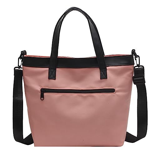 Oxxggkao Schüler-Büchertasche mit Tragegriff oben, japanische Schultertasche, große Kapazität, Umhängetasche für Damen und Damen, Nylon, große Kapazität, Schultertasche, Studentenbuch, a, One Size von Oxxggkao