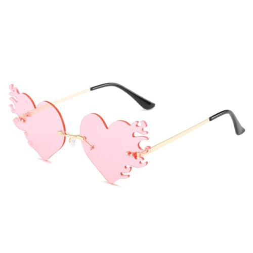 Oxxggkao Stilvolle Flamme Sonnenbrille Foto Requisiten Rahmenlose Schatten Trendsetters Shades Kostüm Neuheit Flammenbrille Oxxggkao Stilvolle Flamme Sonnenbrille Foto Requisiten Rahmenlose Schatten Trendsetters Shades Kostüm Neuheit Flammenbrille von Oxxggkao