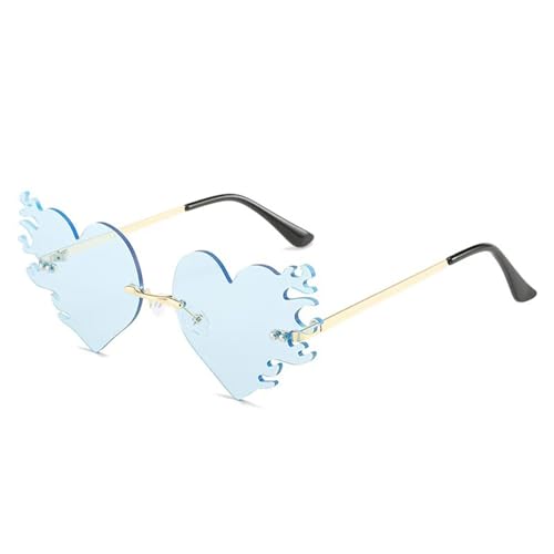 Oxxggkao Stilvolle Flamme Sonnenbrille Foto Requisiten Rahmenlose Schatten Trendsetters Shades Kostüm Neuheit Flammenbrille Oxxggkao Stilvolle Flamme Sonnenbrille Foto Requisiten Rahmenlose Schatten Trendsetters Shades Kostüm Neuheit Flammenbrille von Oxxggkao