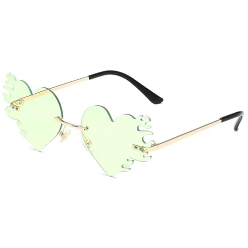 Oxxggkao Stilvolle Flamme Sonnenbrille Foto Requisiten Rahmenlose Schatten Trendsetters Shades Kostüm Neuheit Flammenbrille Oxxggkao Stilvolle Flamme Sonnenbrille Foto Requisiten Rahmenlose Schatten Trendsetters Shades Kostüm Neuheit Flammenbrille von Oxxggkao