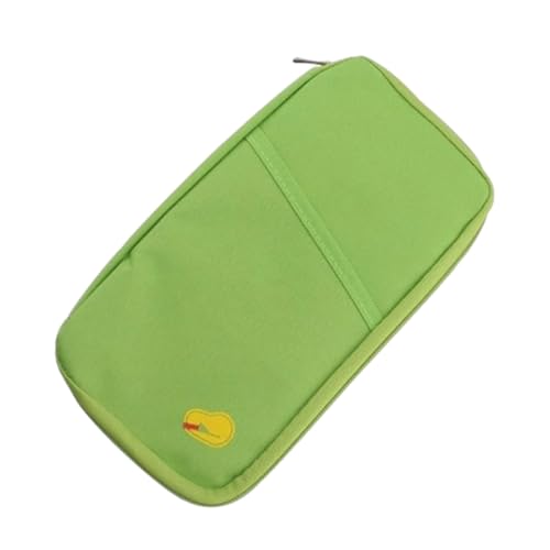 Oxxggkao Stilvolle Reisebrieftasche und Kreditkartenhalter Organizer für Dokumente und Bargeldpass, grün, Mass Beauty von Oxxggkao