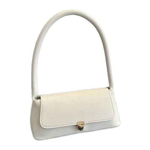 Oxxggkao Stilvolle Umhängetasche, kompakt und Handtasche für Arbeit, Reisen und Partys, modische Damenhandtasche, weiß, One Size von Oxxggkao