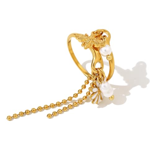 Oxxggkao Stilvolle Verstellbare Randringe Widerstandsfähiger Edelstahlschmuck Für Tägliche Verschleiß Und Besonderer Event Trendy Edelstahlschmuck von Oxxggkao