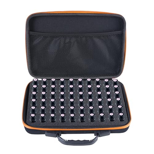 Oxxggkao Tragetasche für 60 Flaschen, 5–10 ml, organisierte Aufbewahrungstasche für Zuhause, Reisen und Präsentationen, Ölaufbewahrungs-Organizer, B, Mass Beauty Oxxggkao Tragetasche für 60 Flaschen, 5–10 ml, organisierte Aufbewahrungstasche für Zuhause, Reisen und Präsentationen, Ölaufbewahrungs-Organizer, B, Mass Beauty von Oxxggkao