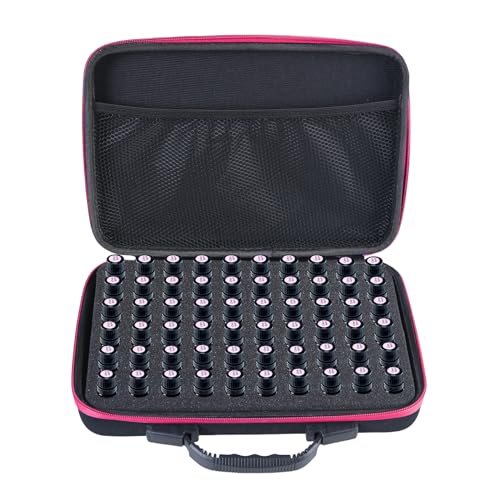 Oxxggkao Tragetasche für 60 Flaschen, 5–10 ml, organisierte Aufbewahrungstasche für Zuhause, Reisen und Präsentationen, Ölaufbewahrungs-Organizer, rosarot, Mass Beauty Oxxggkao Tragetasche für 60 Flaschen, 5–10 ml, organisierte Aufbewahrungstasche für Zuhause, Reisen und Präsentationen, Ölaufbewahrungs-Organizer, rosarot, Mass Beauty von Oxxggkao