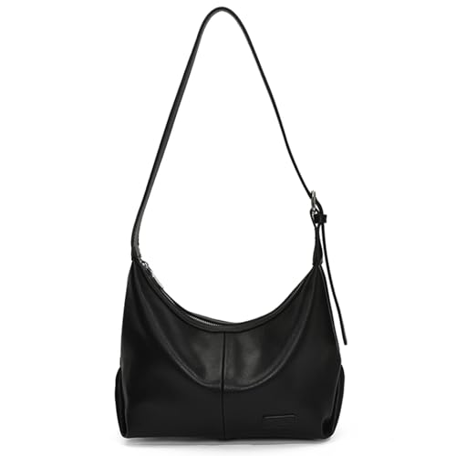 Oxxggkao Trendige Damen-Umhängetasche, PU-Leder, Crossbody, Pendeln, große Kapazität, Messenger für tägliche Reisen, Damen, Schultertasche, große Kapazität, trendiges Pendeln für Reisen, Schwarz , One von Oxxggkao