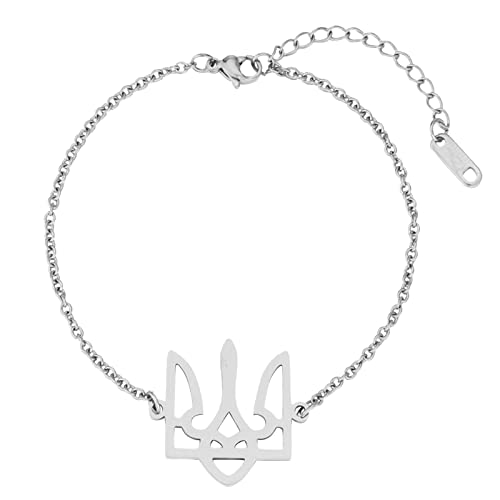 Oxxggkao Ukraine National Country Schmuck Edelstahl Ukrainische Armbandkette Schmuck Für Frauen Ukrainische Armbänder Für Frauen von Oxxggkao