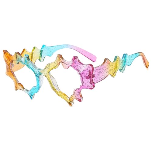 Oxxggkao Unregelmäßige Rahmen Sonnenbrille Für Mädchen Teenager Auffälliges Fleischival Partyfotografie Werkzeug Outdoor Campinggläser Mädchen Für Frauen Rahmen von Oxxggkao