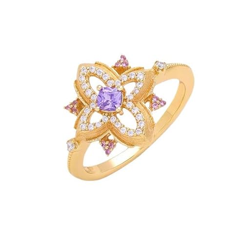 Oxxggkao Vintage Inspirierte Verstellbare Blumenringe Mit Kubischem Zirkonia Zentrum Stein Und Premium Legierungsband Für Frauenschmuck Geschenke Gothic Ehering Band von Oxxggkao