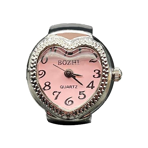 Oxxggkao Vintage Punk Finger Uhr Elastic Gurt Legierung Watches Herzpaar Ringe Schmuckuhr Roman Quarz Für Frauen Punk Oxxggkao Vintage Punk Finger Uhr Elastic Gurt Legierung Watches Herzpaar Ringe Schmuckuhr Roman Quarz Für Frauen Punk von Oxxggkao