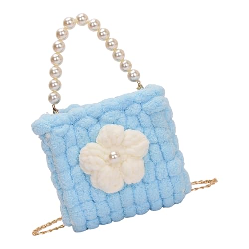 Oxxggkao Weiches Garn Häkelhandtasche Mit Metallkette Bequemer Schulter Cross Body von Oxxggkao