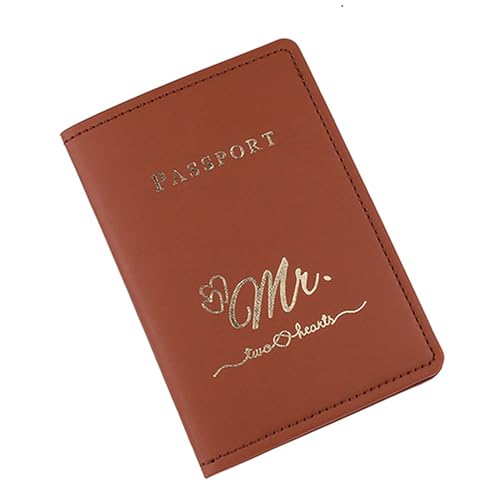 Oxxggkao and Secure Reisepasshülle für Paare und Karten, für Reisen, Hochzeit, Damen und Herren, Reisepasshülle, braun, Mass Beauty von Oxxggkao