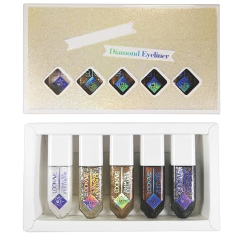 Präzise Pinsel Glänzt Flüssige Smudgeproof Formeln Schimmerny Eye Liner Ideal Für Party Und Tägliche Verschleiß Diamanten Glitzer von Oxxggkao