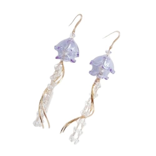 Qualle Ohrringe Marine Life Themeed Charm Leichte Acryllegierung Design Für Frauen Komfortable Raffinierte Schmuck Anspruchsvolle Trendige Ohrhörszubehör von Oxxggkao