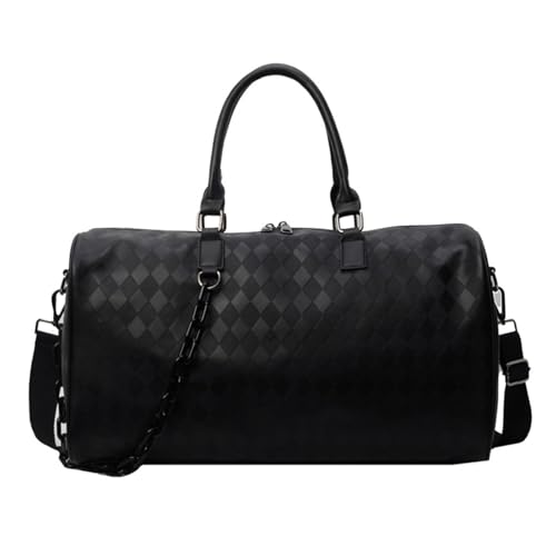 Reisegepäcktasche für Studenten, großes Fassungsvermögen, Fitness, Wochenenden, PU-Leder, Übernachtung, für Urlaub, Fitnessstudio, PU-Leder, Übernachtung, große Kapazität, Fitness für den täglichen von Oxxggkao