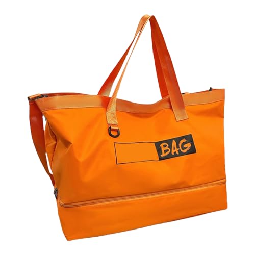Reisen Essentielle Duffle Bag Handtasche Mit Reißverschlüssen Für Frauen Schulter Großes Tragen Für Lässige Arbeitsbeutel von Oxxggkao