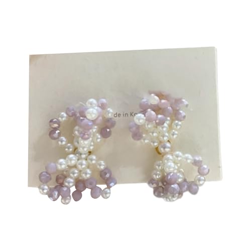 Stilviser Bowknot Dangle Ohrringe Perlen Delikates Ohr Verzierungen Einzigartiger Tropfenschmuck Für Tägliche Party Kleidung Perlen Bowknot von Oxxggkao