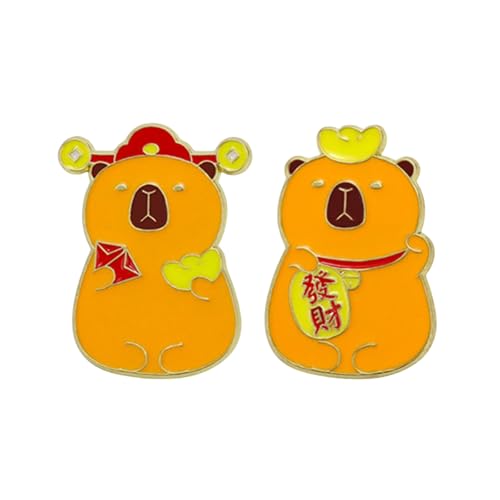 Stilvolle Capybaras-Design-Brosche, bunte Capybaras-Metall-Brosche, einzigartige Anstecknadel, verleiht jedem Outfit Persönlichkeit, Unisex-Schmuck-Anstecknadel Stilvolle Capybaras-Design-Brosche, bunte Capybaras-Metall-Brosche, einzigartige Anstecknadel, verleiht jedem Outfit Persönlichkeit, Unisex-Schmuck-Anstecknadel von Oxxggkao