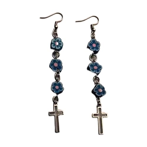 Stylish Hollow Crucifix Ohrhänger Pflaumenblüte Ohrringe Schmuck Wintersweet Blumen Ohrwäschedekor Für Verschiedene Anlässe Täglicher Verschlüsselung von Oxxggkao